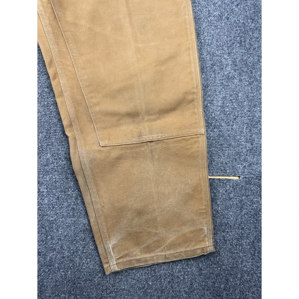 Vtg Carhartt 62W Duck Canvas Double Knee Men's 46x30‎ Union Made Distressed Fade